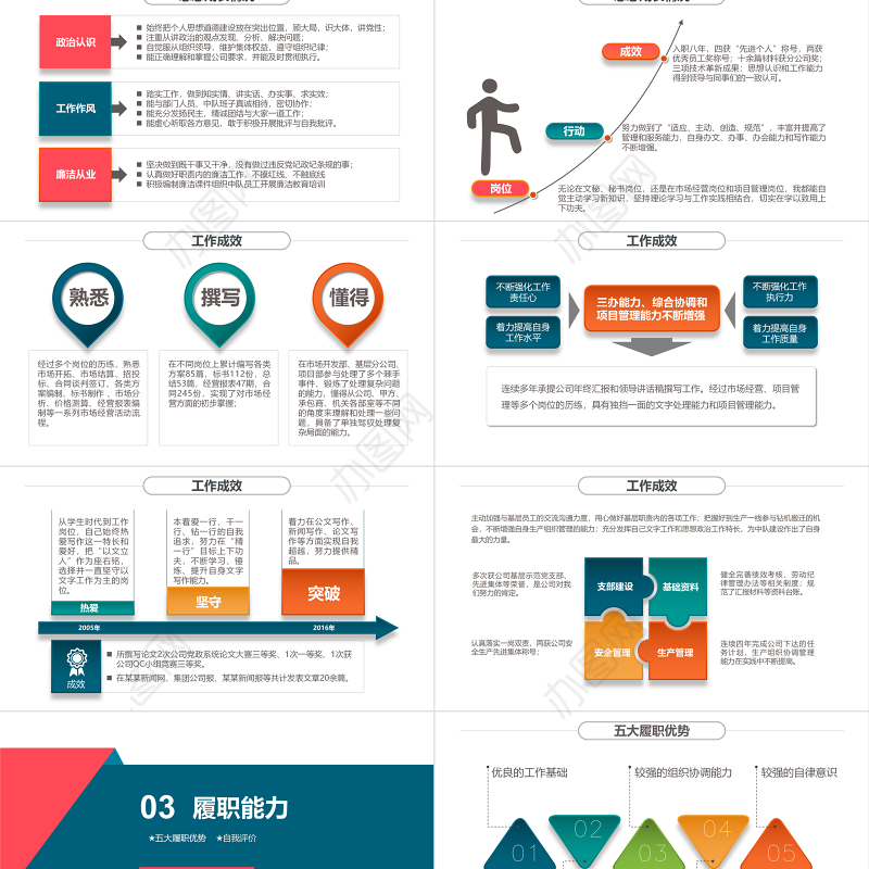 2024竞聘PPT双色精致风个人简历模板求职面试竞岗内部岗位竞聘汇报模板
