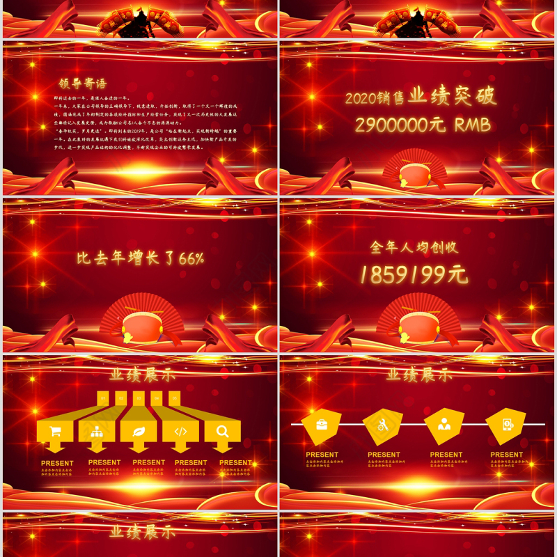 2021牛年扬帆起航再创辉煌年会颁奖企业总结大会PPT