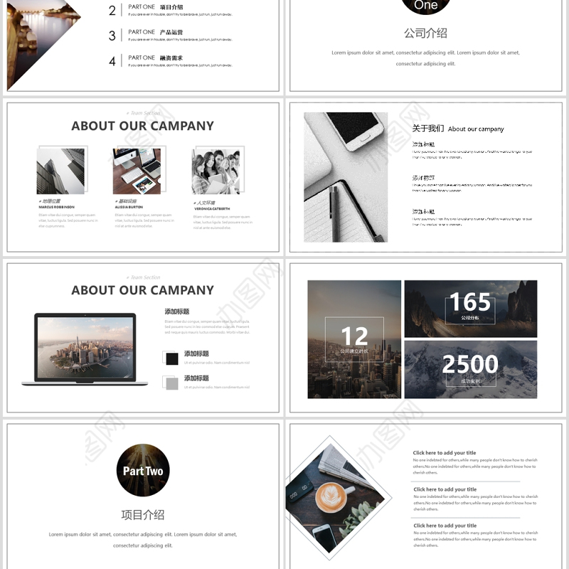 高端融资商业计划书PPT模板