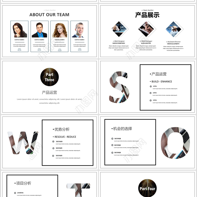 高端融资商业计划书PPT模板