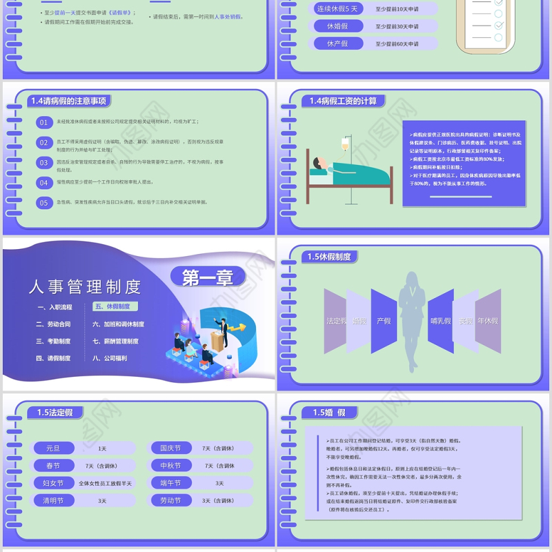 员工入职培训之员工手册PPT模板