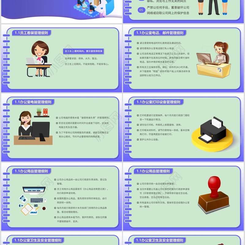 员工入职培训之员工手册PPT模板