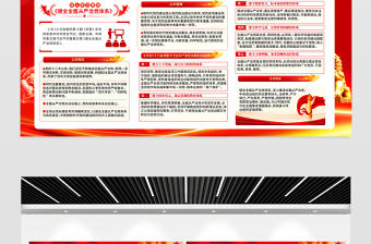 总书记重要文章《健全全面从严治党体系》宣传展板设计