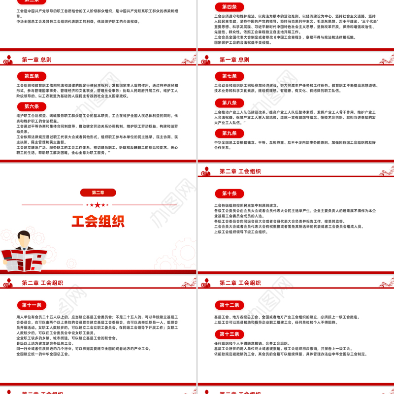 学习《中华人民共和国工会法》PPT法律法规课件下载