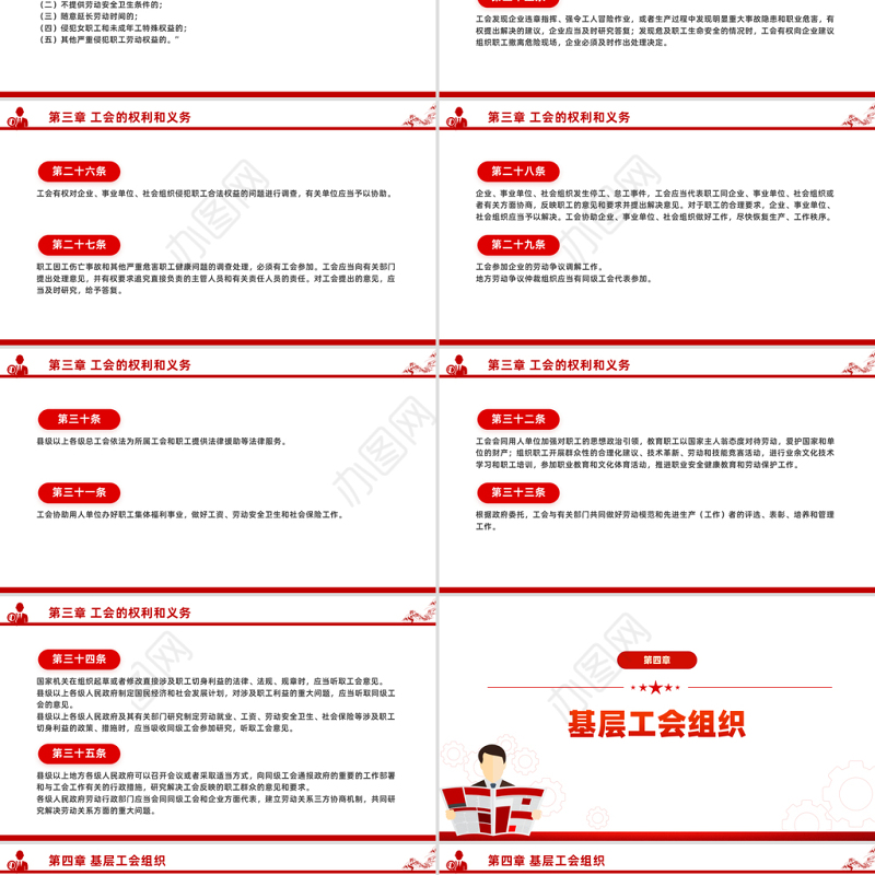 学习《中华人民共和国工会法》PPT法律法规课件下载