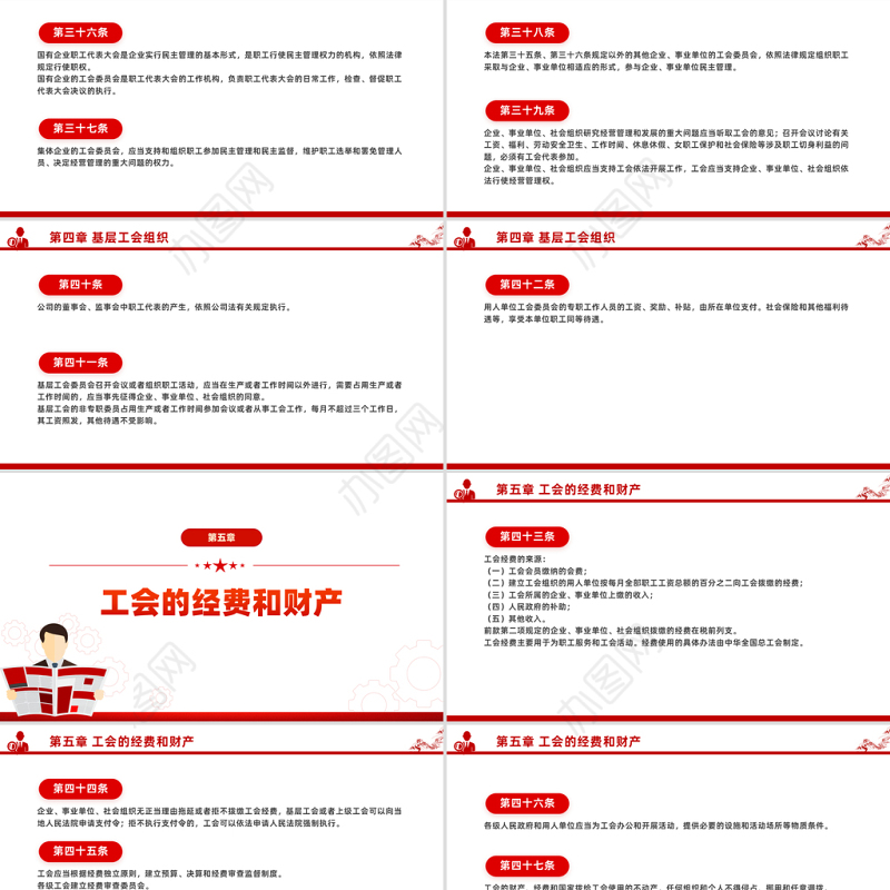 学习《中华人民共和国工会法》PPT法律法规课件下载