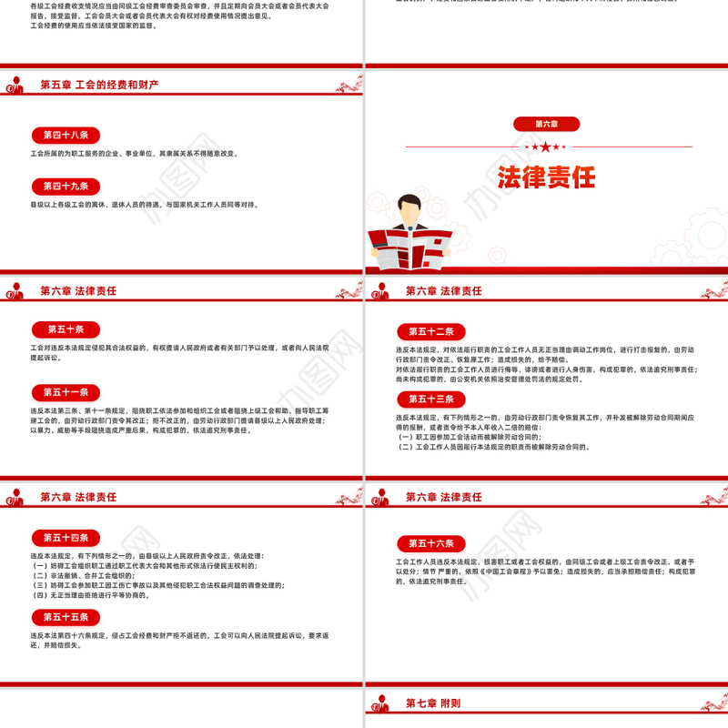 学习《中华人民共和国工会法》PPT法律法规课件下载