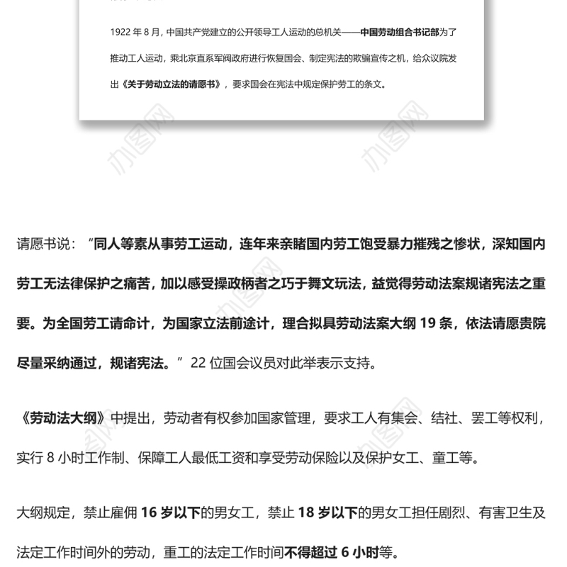 【庆祝建团百年·100个团史故事31】中国最早的工人劳动立法运动