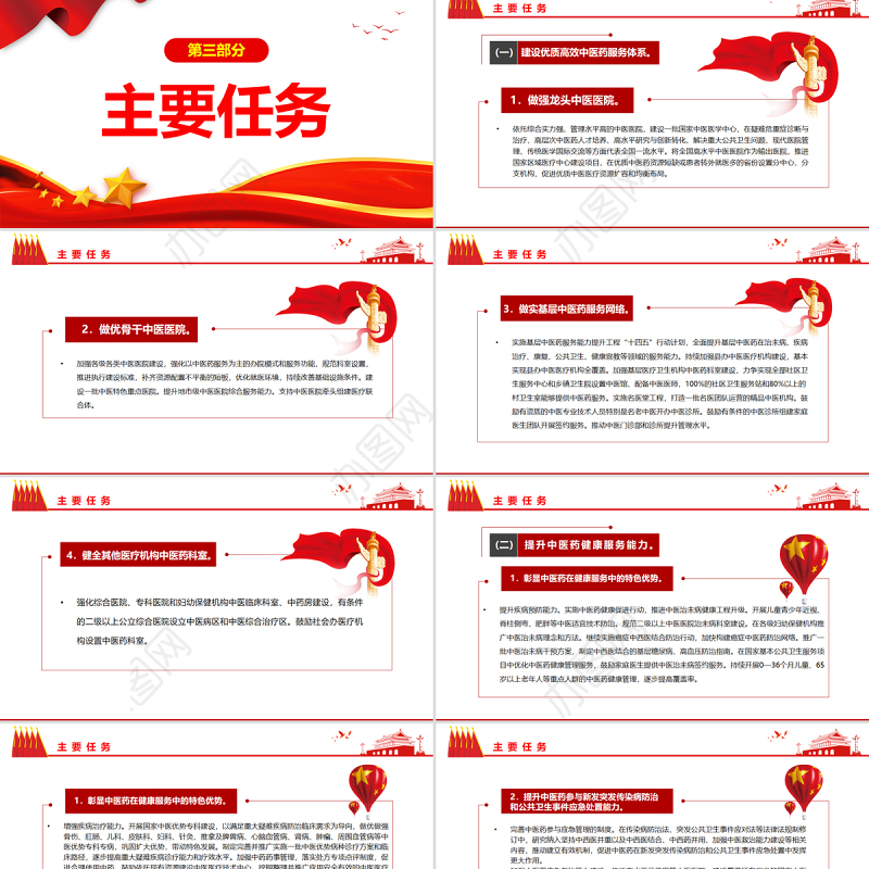 关于印发“十四五”中医药发展规划的通知PPT专题党课课件模板