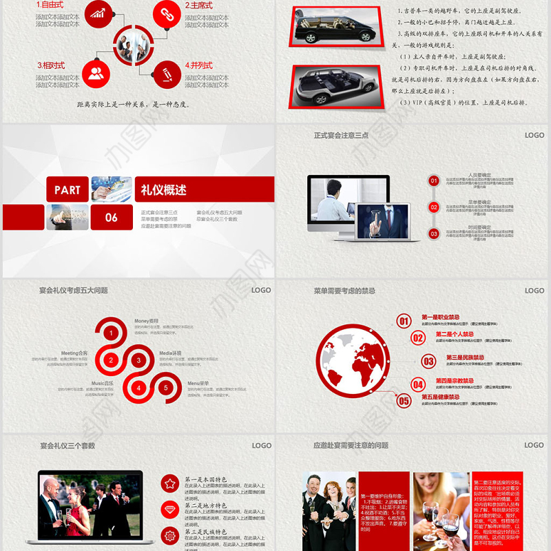 企业员工商务礼仪培训PPT模板