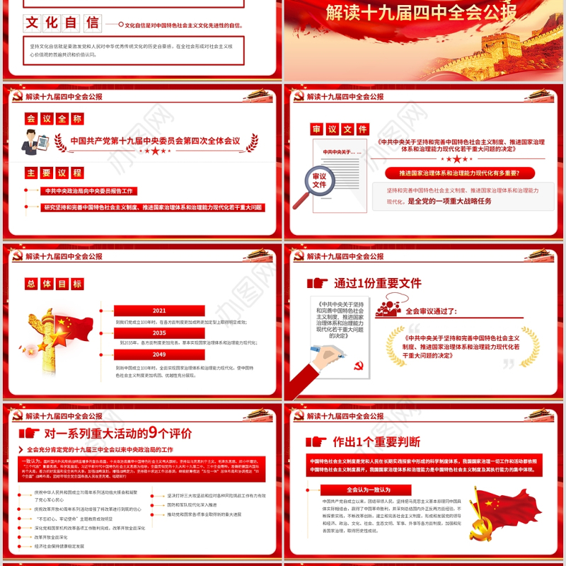 2020党支部党委党组七一建党最新党课我们走在大路上动态PPT模板-含讲稿