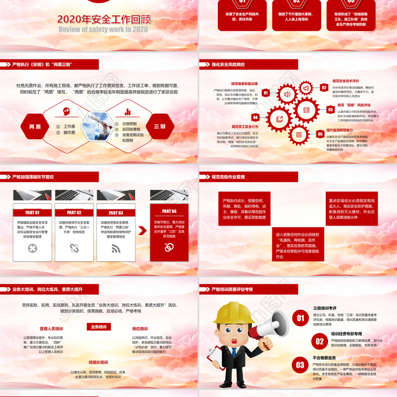 原创企业安全生产工作汇报车间安监管理模板