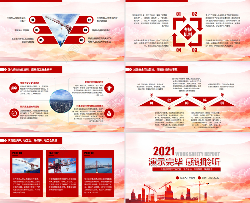 原创企业安全生产工作汇报车间安监管理模板