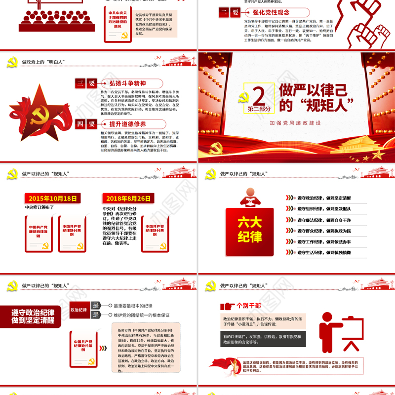 党员领导干部要争做四种人全面从严治党课ppt