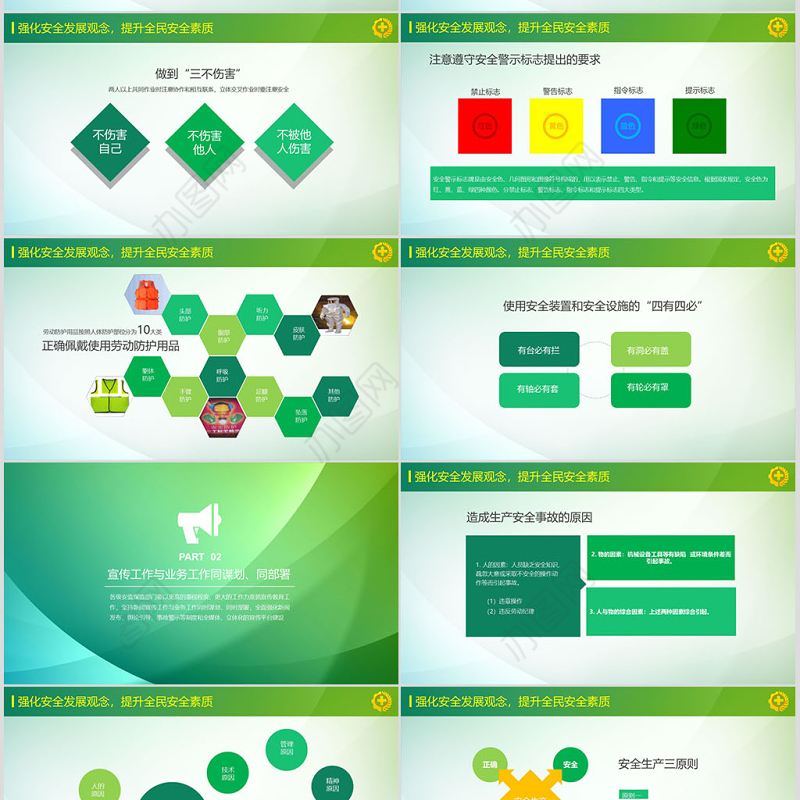 2019安全生产学习培训PPT模板