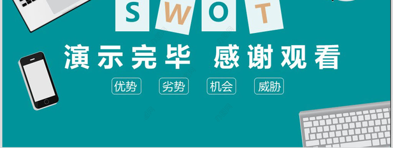 商务SWOT分析动态PPT