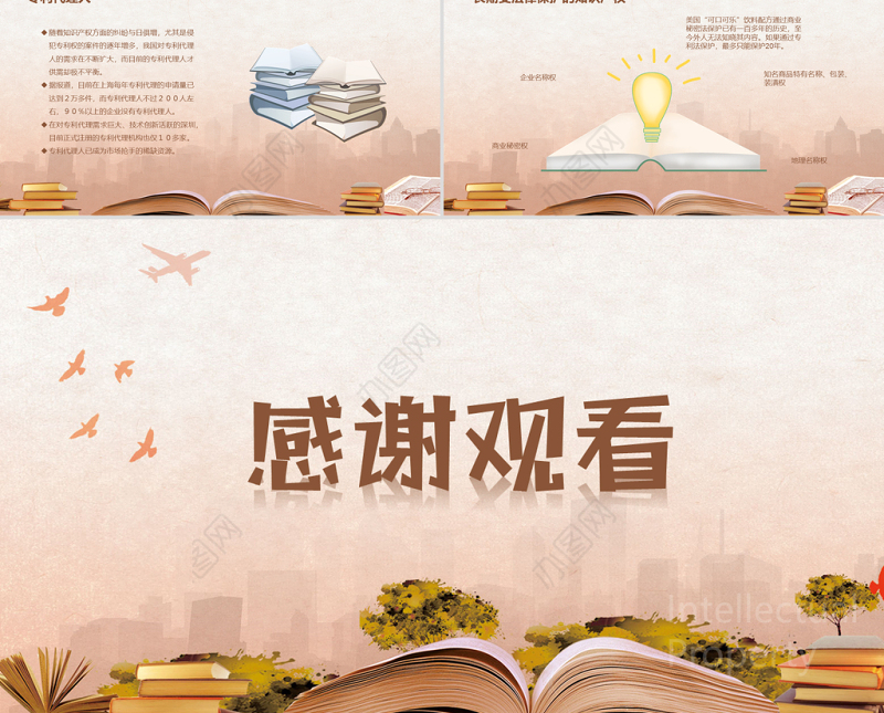 2021知识产权介绍PPT时尚简洁大气宣传模板