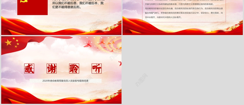 立标尺划底线树形象做新时代合格共产党员入党宣誓专题微党课PPT模板