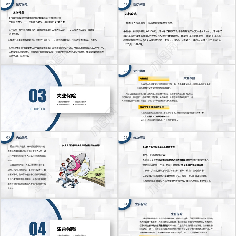 2020社保知识培训PPT模板