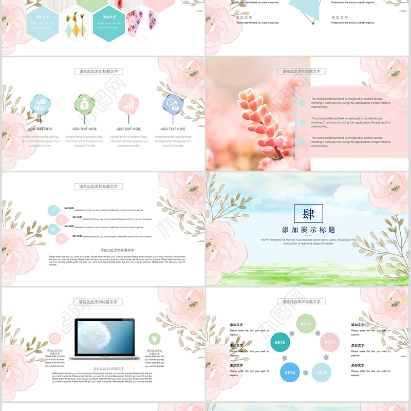 2019小清新大方活动方案讲演汇报PPT模板幻灯片