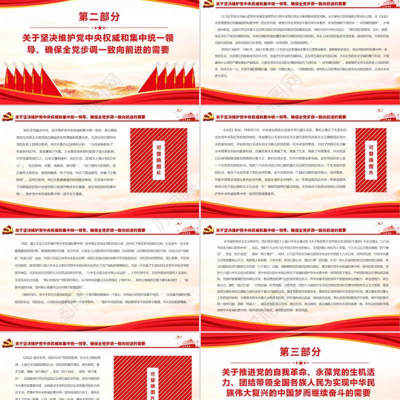 红色党政风总结党的百年奋斗重大成就和历史经验的重大意义党员辅导党课下载