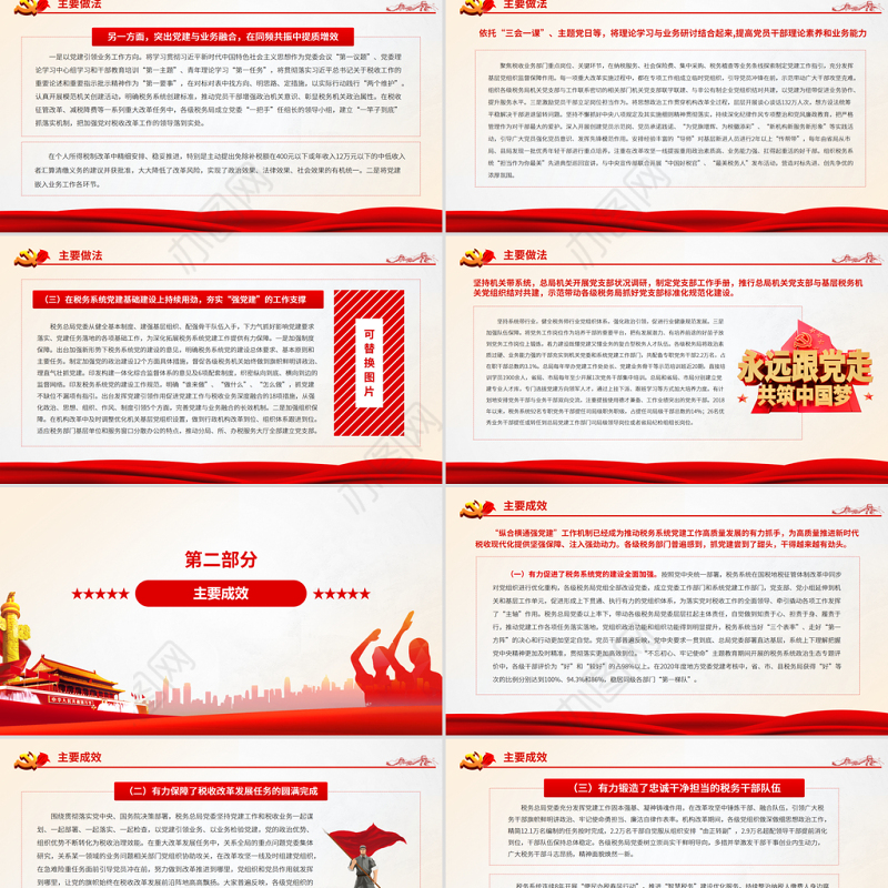 扛起主体责任汇聚各方力量推动税务系统党建工作创新发展PPT红色大气党务总局“纵合横通强党建”工作机制的调研报告专题党课课件