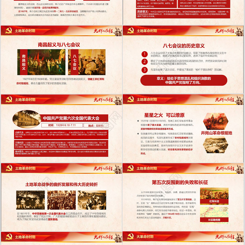 中国共产党建党PPT模板