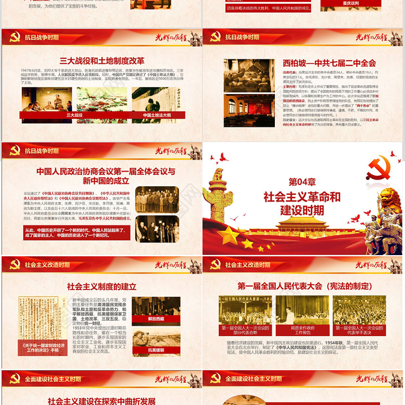 中国共产党建党PPT模板