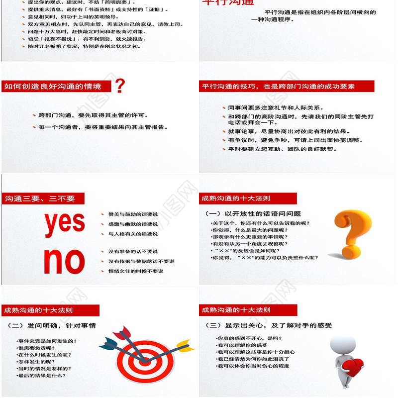 沟通技巧模板幻灯片ppt背景