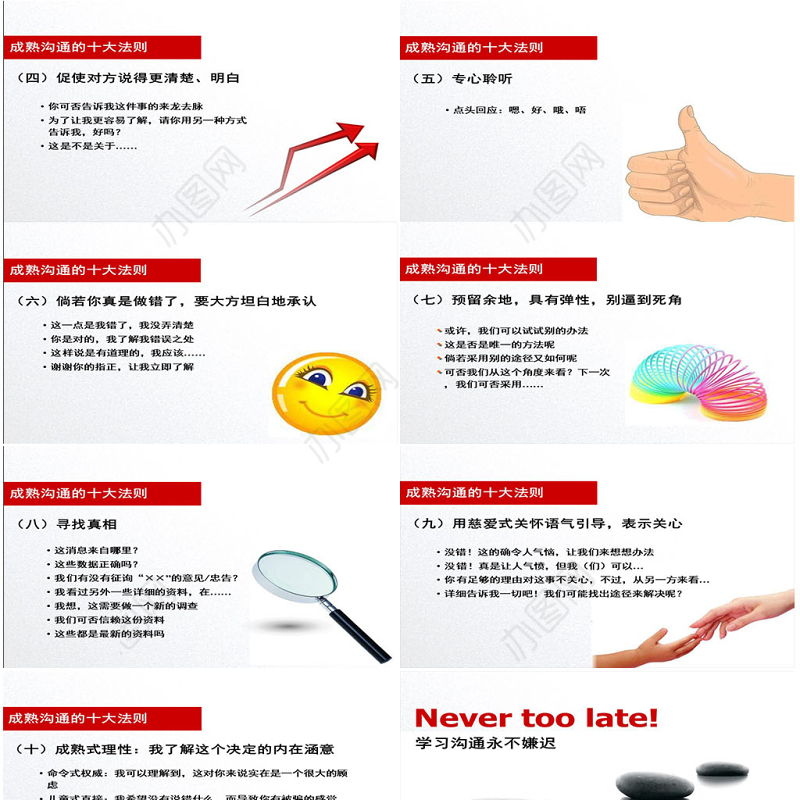 沟通技巧模板幻灯片ppt背景