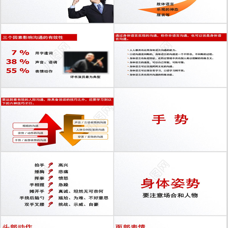 沟通技巧模板幻灯片ppt背景