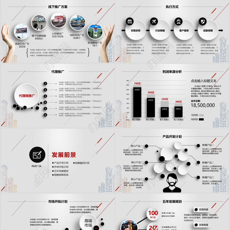 时尚风格创业计划书项目融资合作PPT