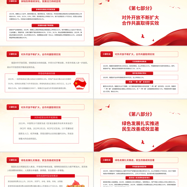 国民经济量增质升“十四五”实现良好开局PPT红色大气以实际行动迎接党的二十大胜利召开专题党课课件
