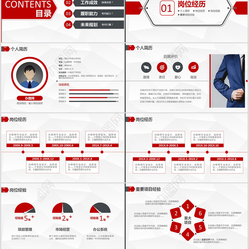 原创岗位竞聘报告PPT-A01-版权可商用