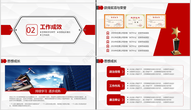 原创岗位竞聘报告PPT-A01-版权可商用