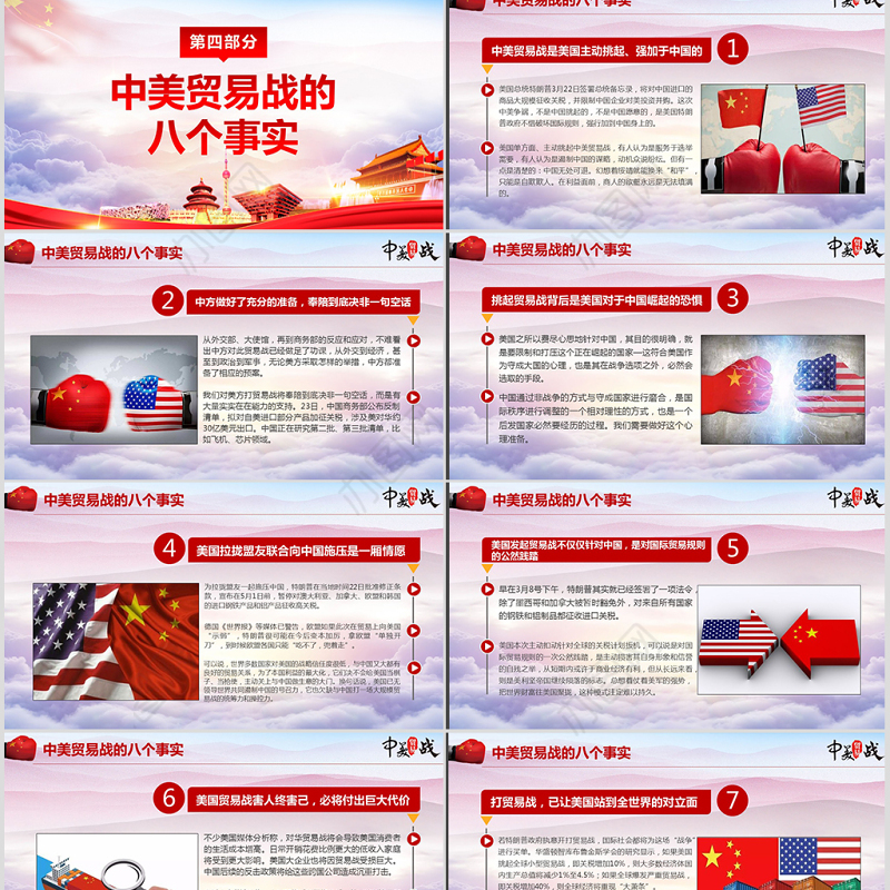 中美贸易战贸易争端贸易背景应对之策PPT