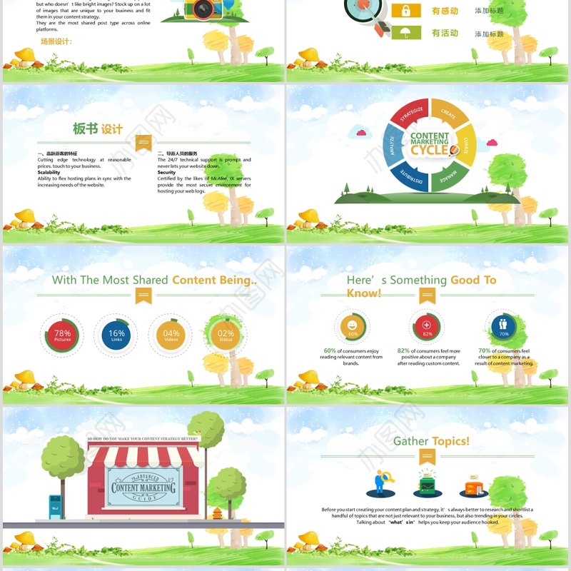 小学数学说课ppt模板幻灯片