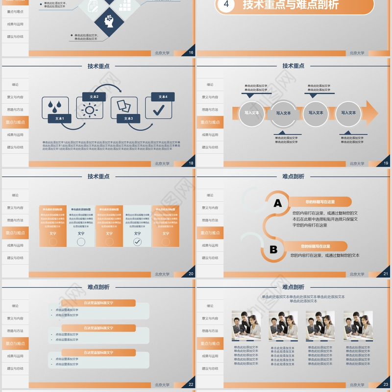 毕业论文答辩开题报告课题汇报学术报告毕业设计答辩ppt模板幻灯片