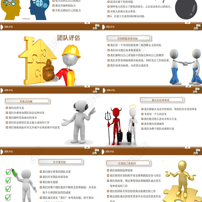 团队建设服务礼仪培训PPT模板