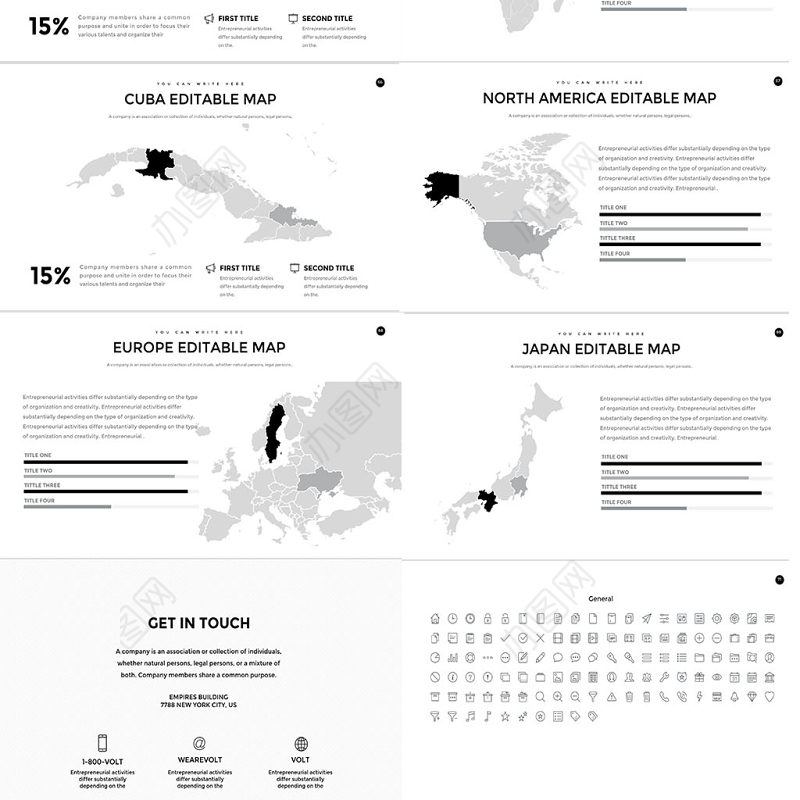 欧美白色简约公司介绍产品介绍商务通用ppt模板幻灯片