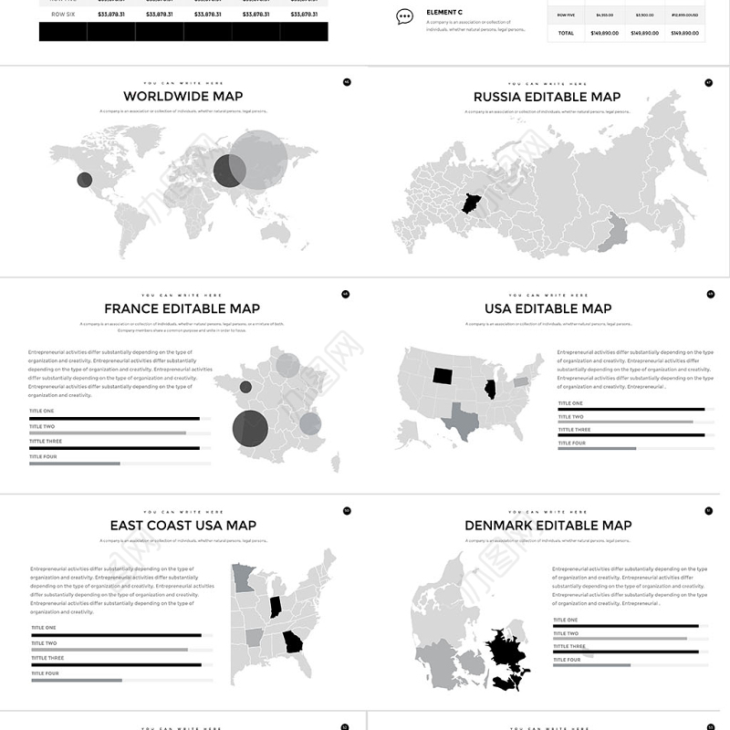 欧美白色简约公司介绍产品介绍商务通用ppt模板幻灯片