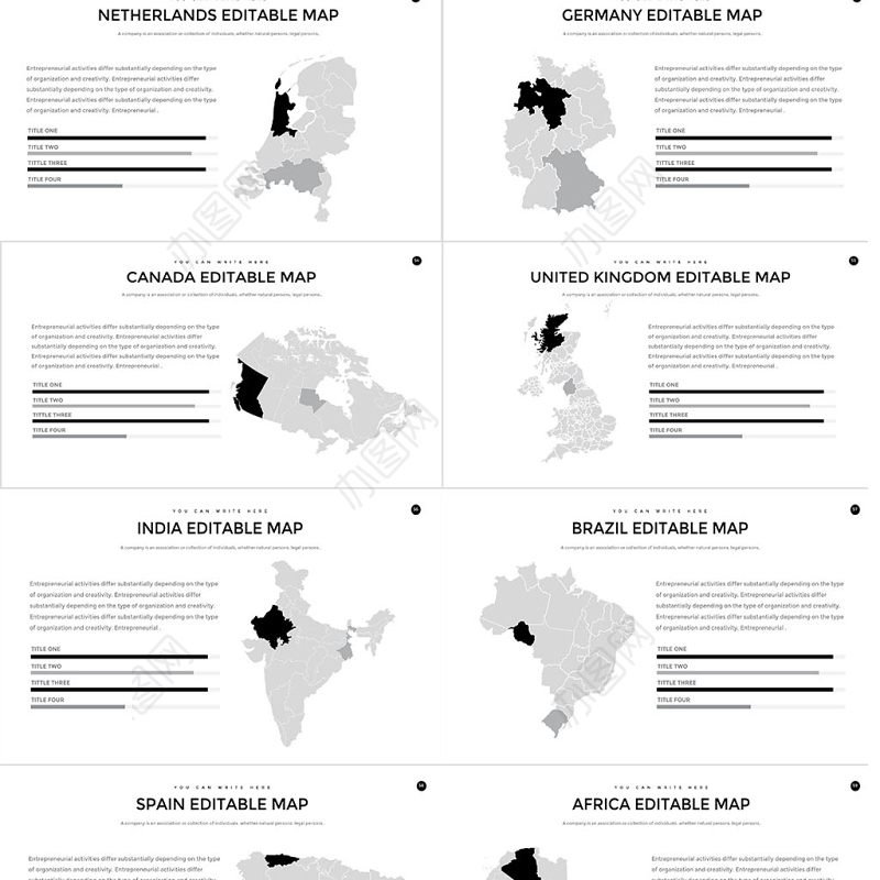 欧美白色简约公司介绍产品介绍商务通用ppt模板幻灯片