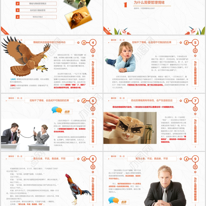 企业员工情绪管理培训指南PPT模板幻灯片
