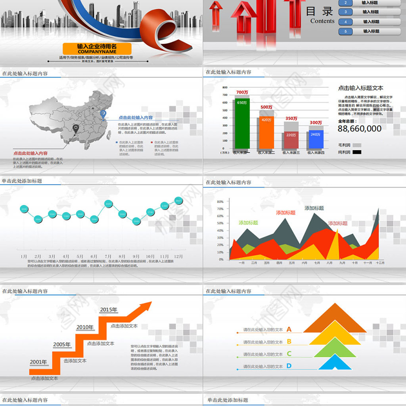 财务报表数据分析业绩报告实用公司PPT