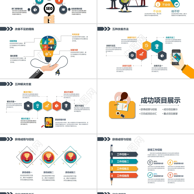 2021年工作总结汇报工作计划PPT模板