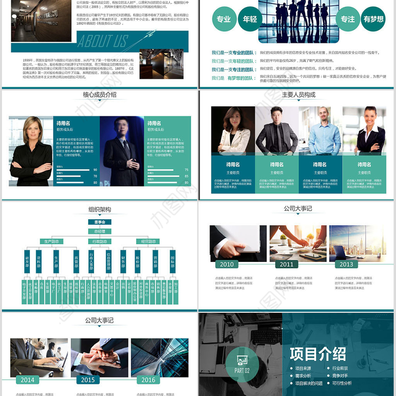 完整框架创业融资商业计划书创业计划书PPT