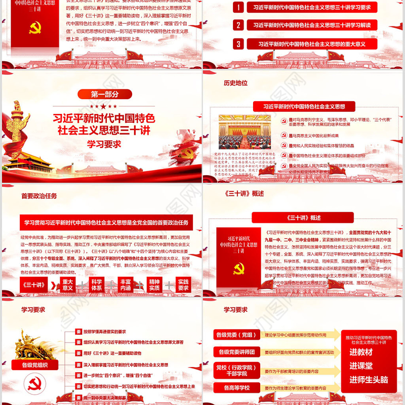 新时代中国特色社会主义思想三十讲PPT