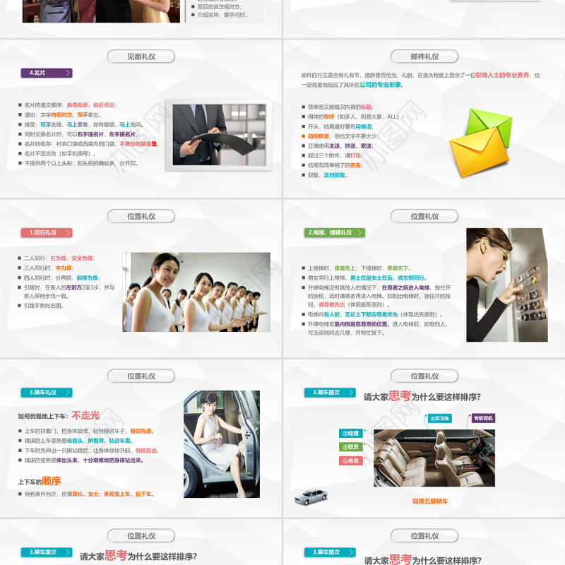 企业员工商务礼仪培训PPT模板