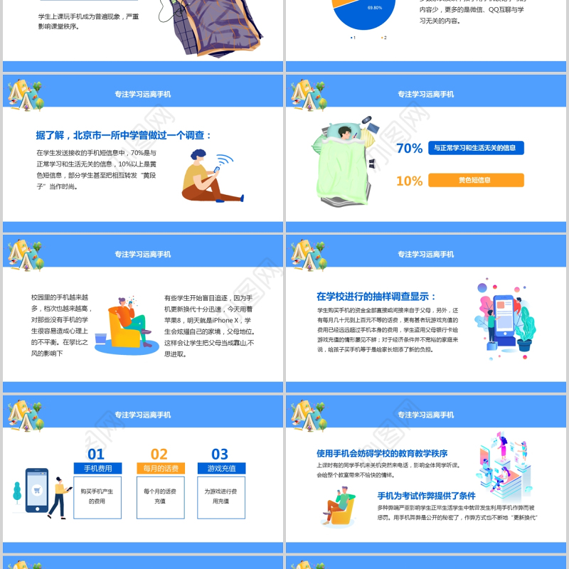 2021中小学生拒绝手机游戏主题班会ppt培养孩子自律有效管理时间校园课件下载