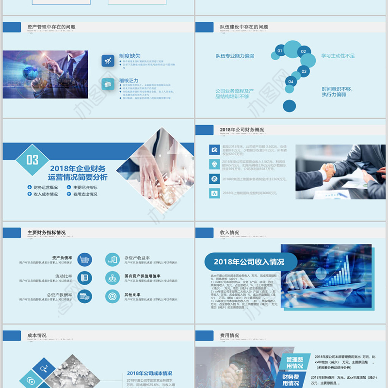 2019财务总监年度报表PPT模板
